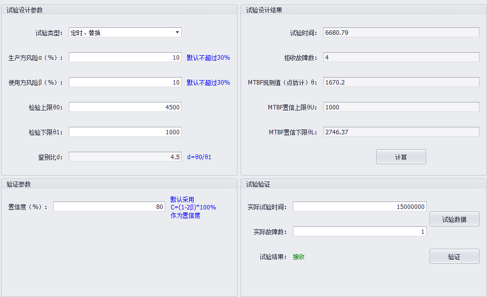 定時(shí)定數(shù)可靠性試驗(yàn)設(shè)計(jì)