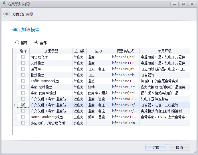 加速壽命試驗(yàn)設(shè)計與分析